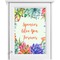 Succulents Single White Cabinet Decal