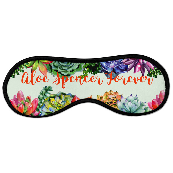 Succulents Sleeping Eye Mask - Front Large