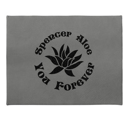 Succulents Small Gift Box w/ Engraved Leather Lid (Personalized)