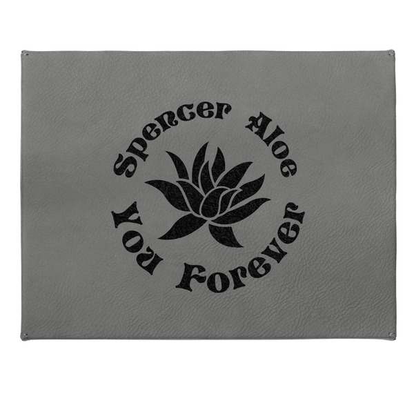 Succulents Small Engraved Gift Box with Leather Lid - Approval