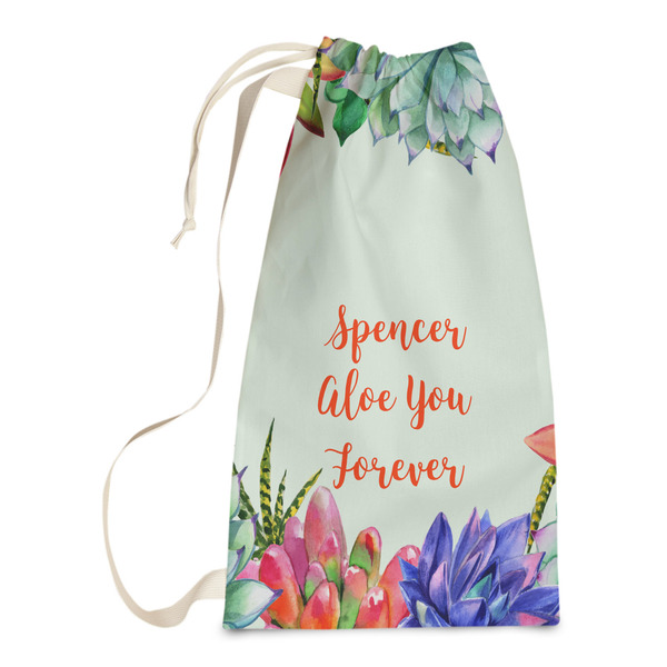 Custom Succulents Laundry Bags - Small (Personalized)
