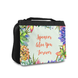 Succulents Toiletry Bag - Small (Personalized)