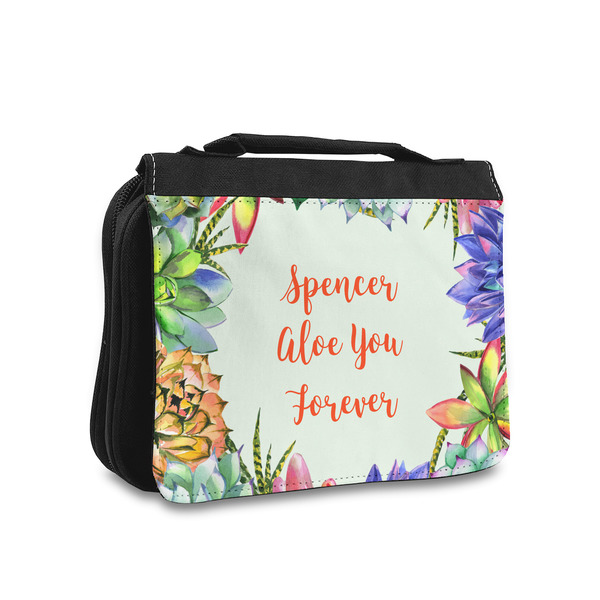Custom Succulents Toiletry Bag - Small (Personalized)