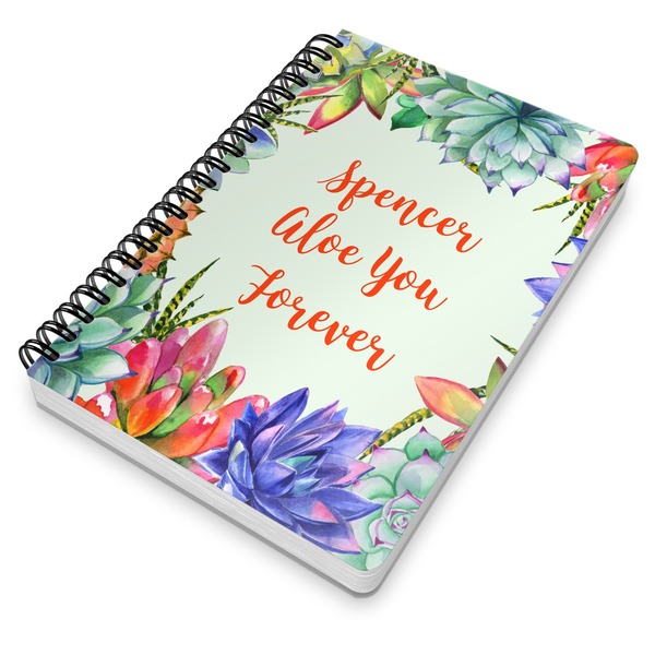 Succulents Spiral Journal 7 x 10 - Main