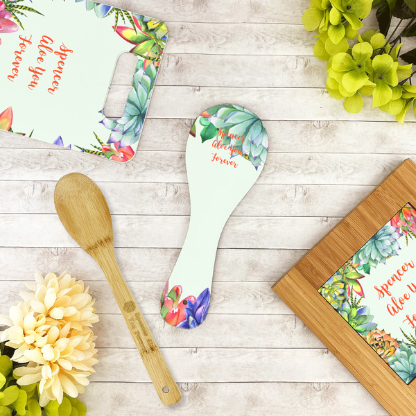Succulents Spoon Rest Trivet - LIFESTYLE