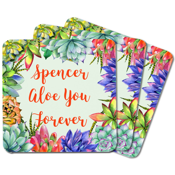 Succulents Square Fridge Magnet - MAIN