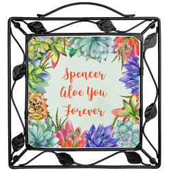 Succulents Square Trivet (Personalized)