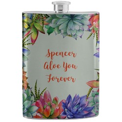 Succulents Stainless Steel Flask (Personalized)