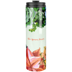 Succulents Stainless Steel Skinny Tumbler - 20 oz (Personalized)