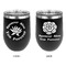Succulents Stainless Wine Tumblers - Black - Double Sided - Approval
