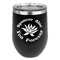 Succulents Stemless Stainless Steel Wine Tumbler - Black - Double Sided (Personalized)