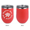 Succulents Stainless Wine Tumblers - Coral - Single Sided - Approval