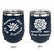Succulents Stainless Wine Tumblers - Navy - Double Sided - Approval