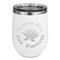 Succulents Stainless Wine Tumblers - White - Single Sided - Front