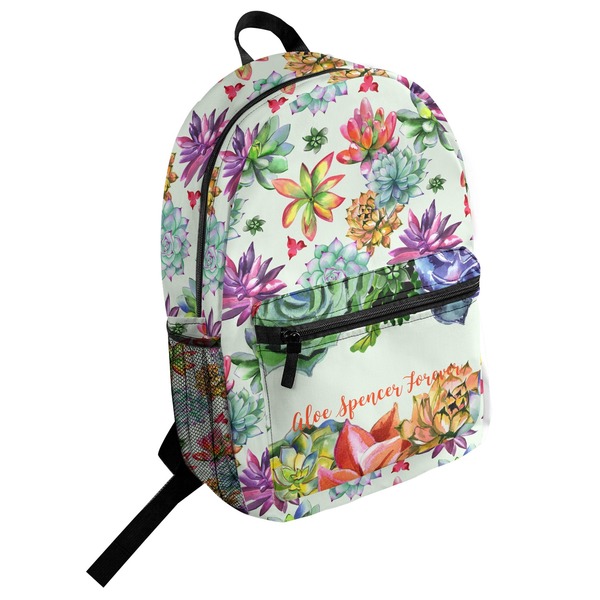 Custom Succulents Student Backpack (Personalized)