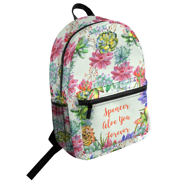 Custom Succulents Student Backpack (Personalized)