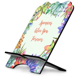 Succulents Stylized Tablet Stand (Personalized)