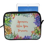 Succulents Tablet Case / Sleeve - Large (Personalized)