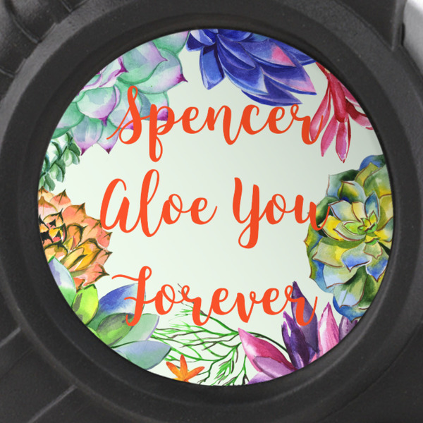 Succulents Tape Measure - 25ft - detail