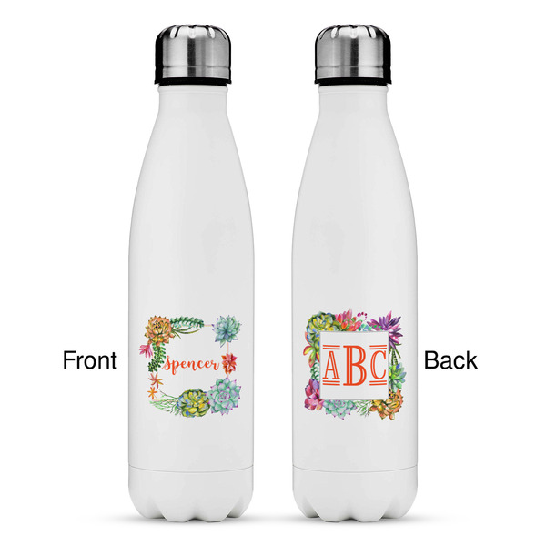 Succulents Tapered Water Bottle - Apvl