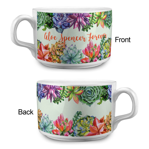Succulents Tea Cup - Single Apvl