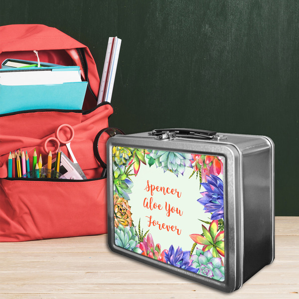 Succulents Tin Lunchbox - LIFESTYLE
