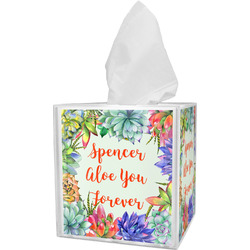 Succulents Tissue Box Cover (Personalized)