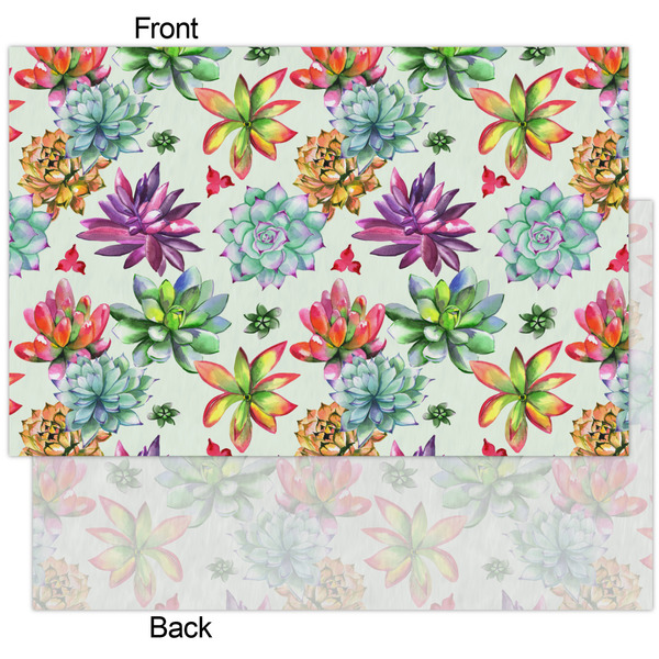 Succulents Tissue Paper - Heavyweight - XL - Front & Back
