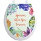 Succulents Toilet Seat Decal (Personalized)