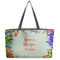 Succulents Beach Totes Bag - w/ Black Handles (Personalized)