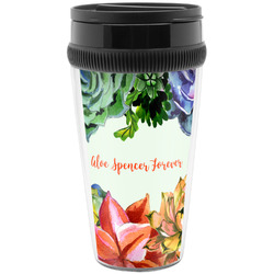 Succulents Acrylic Travel Mug without Handle (Personalized)