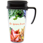 Succulents Acrylic Travel Mug with Handle (Personalized)