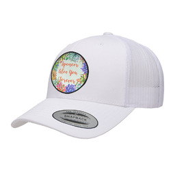 Succulents Trucker Hat - White (Personalized)
