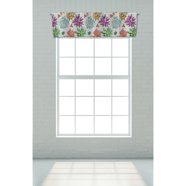 Succulents Valance - On window