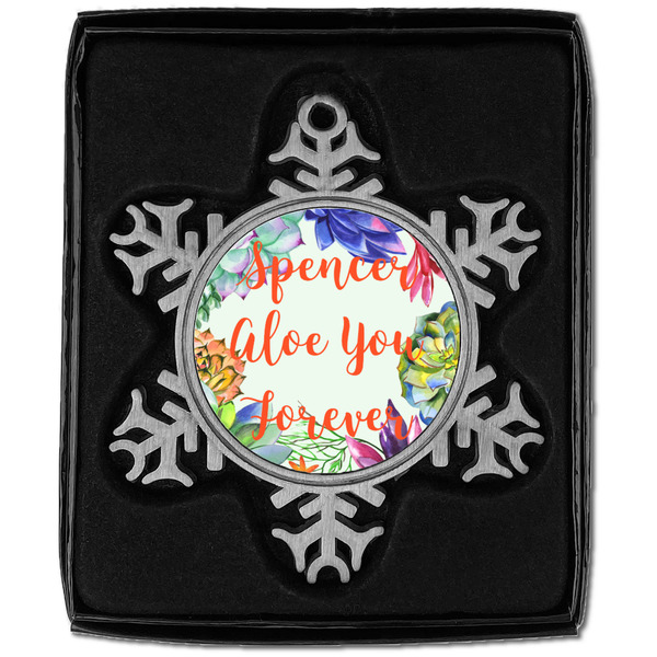 Succulents Vintage Snowflake - In box