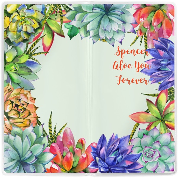 Succulents Vinyl Document Wallet - Apvl