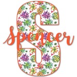 Succulents Name & Initial Decal - Custom Sized (Personalized)