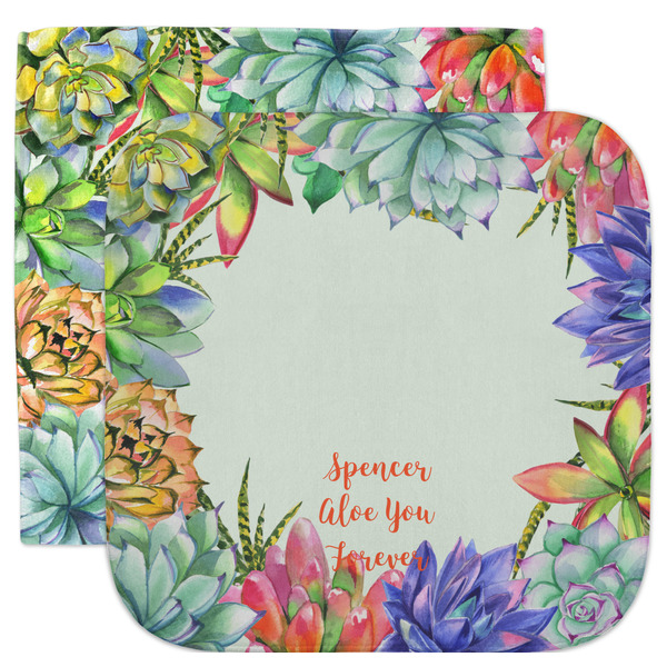 Custom Succulents Facecloth / Wash Cloth (Personalized)