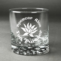 Succulents Whiskey Glass (Single) (Personalized)