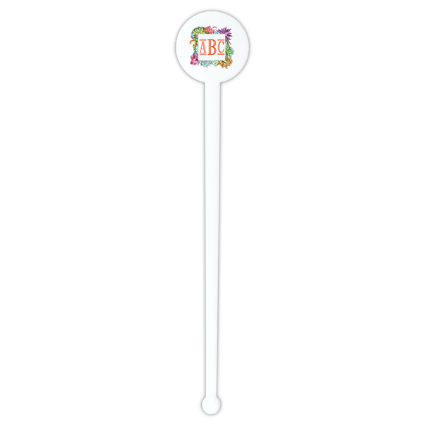 Succulents White Plastic 7" Stir Stick - Round - Single Stick