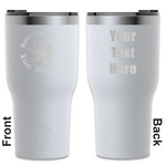 Succulents RTIC Tumbler - White - Engraved Front & Back (Personalized)