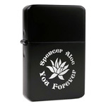 Succulents Windproof Lighter - Black - Double Sided (Personalized)