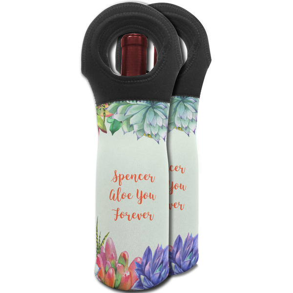 Succulents Wine Tote Bag - MAIN