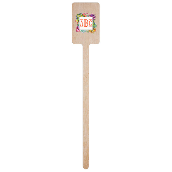 Succulents Wooden 6.25" Stir Stick - Rectangular - Single Stick