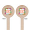 Succulents Wooden 7.5" Stir Stick - Round - Double Sided - Front & Back