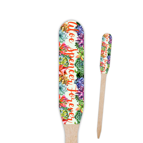 Custom Succulents Paddle Wooden Food Picks (Personalized)