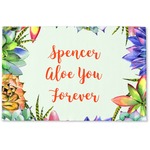 Succulents Woven Mat (Personalized)