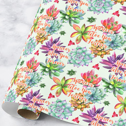 Succulents Wrapping Paper Roll - Large (Personalized)
