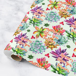 Succulents Wrapping Paper Roll - Medium (Personalized)