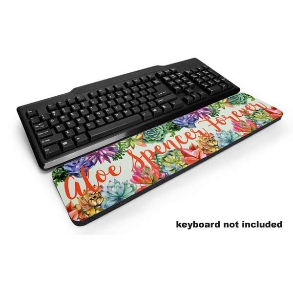 Custom Succulents Keyboard Wrist Rest (Personalized)